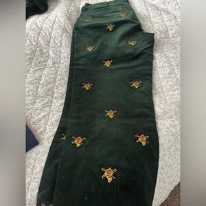 Ralph Lauren embroidered corduroy
